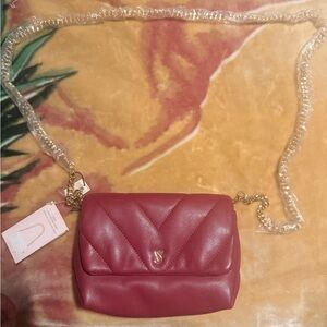 Victoria's Secret Red Quilted Crossbody Bag